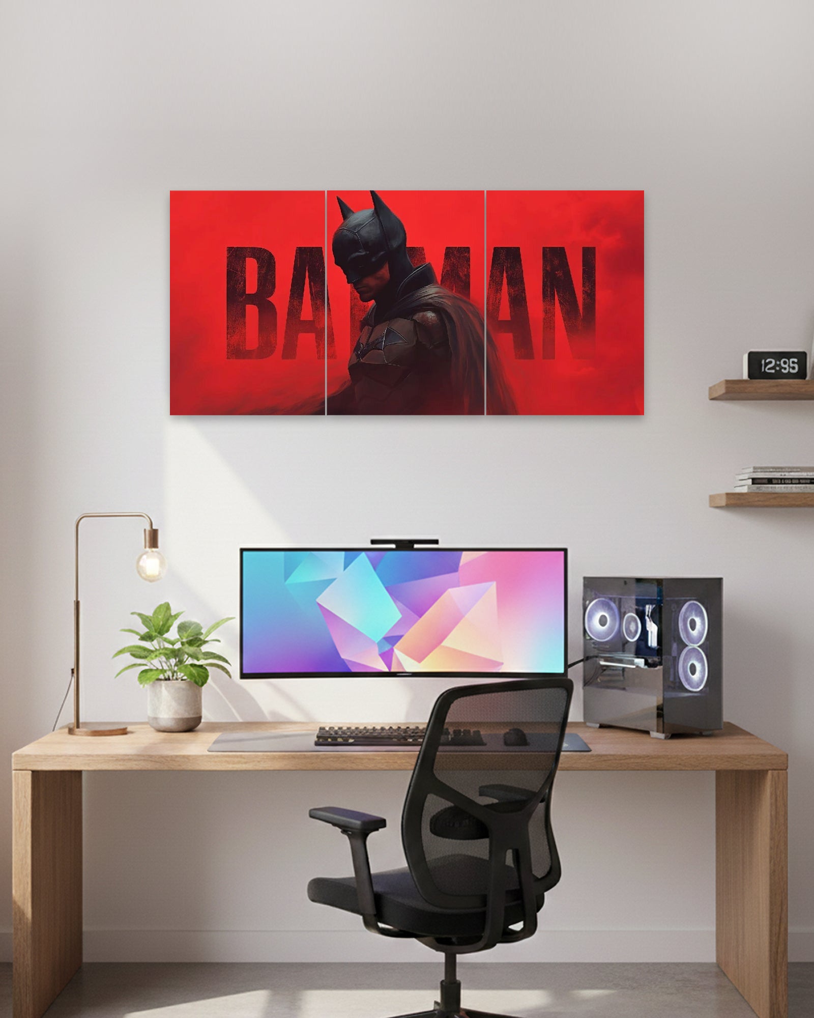 The Dark Vigilante | Batman Split Wall Poster | 3 Piece Set