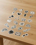 Marker Doodle Sticker | Set of 24