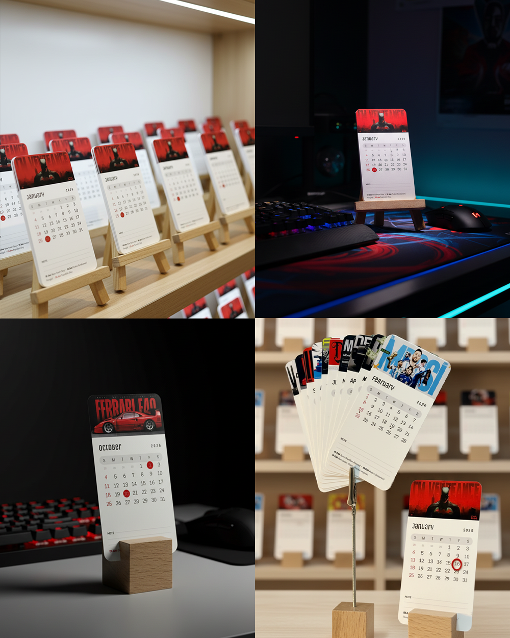 Fan Edition Mini Desk Calendar 2026