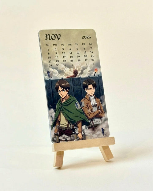 Attack on Titan Mini Desk Calendar 2026