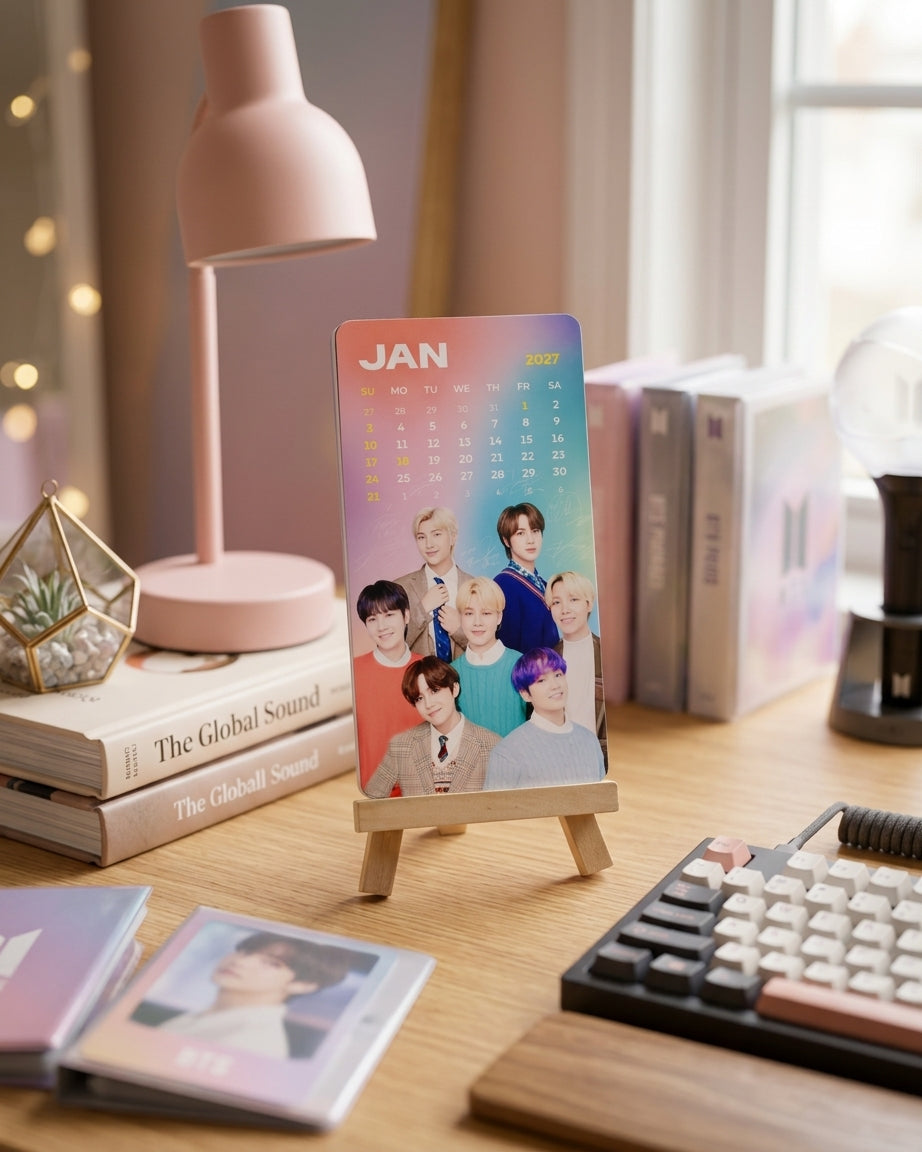 BTS Fan Edition Mini Desk Calendar 2026