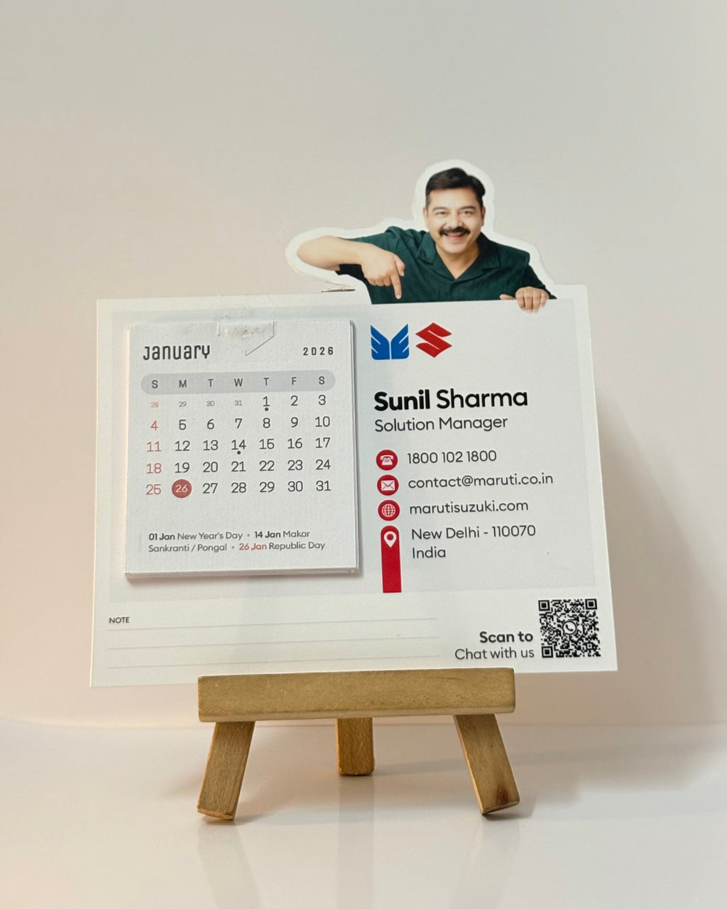 Naazia.in - Personalized Mini Desk Calendar 2026 Gift Box | Free Delivery All Over India | ₹99 Only