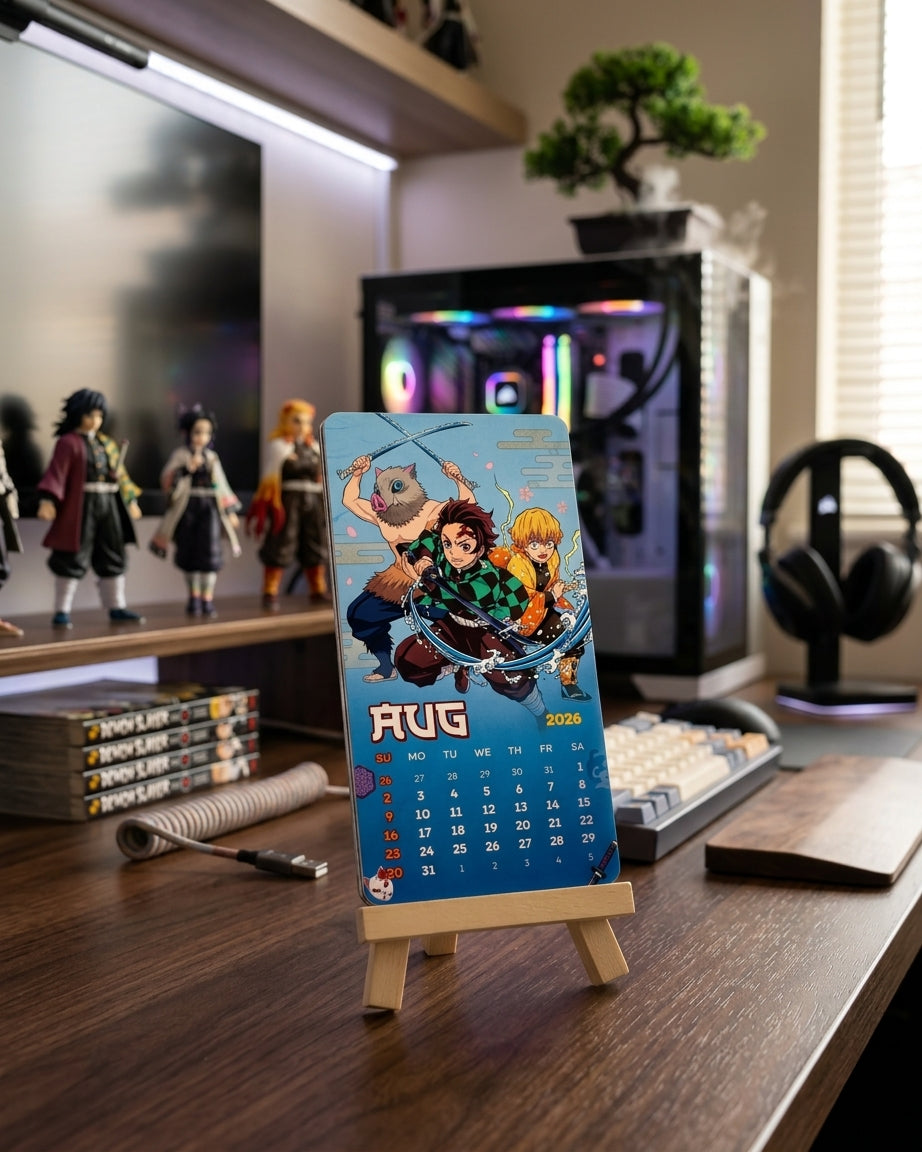 Demon Slayer Mini Desk Calendar 2026
