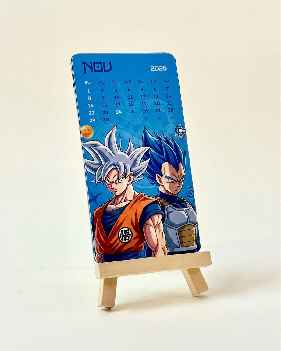 Dragon Ball Super Mini Desk Calendar 2026