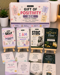 Gift of Positivity Box Pack of 4 COMBO - Self Love, “I AM”, Stoic Wisdom, Financial Abundance Affirmation Cards