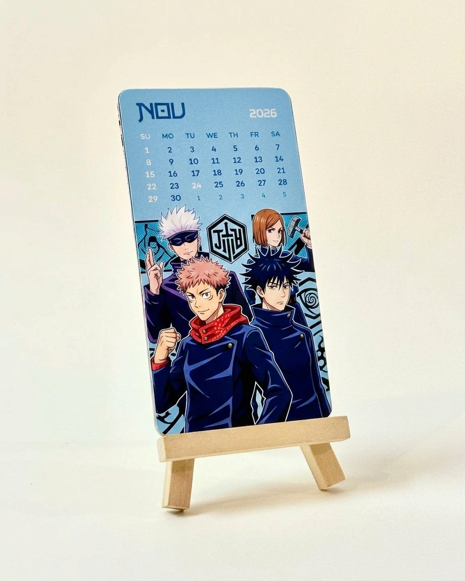 Jujutsu Kaisen Mini Desk Calendar 2026