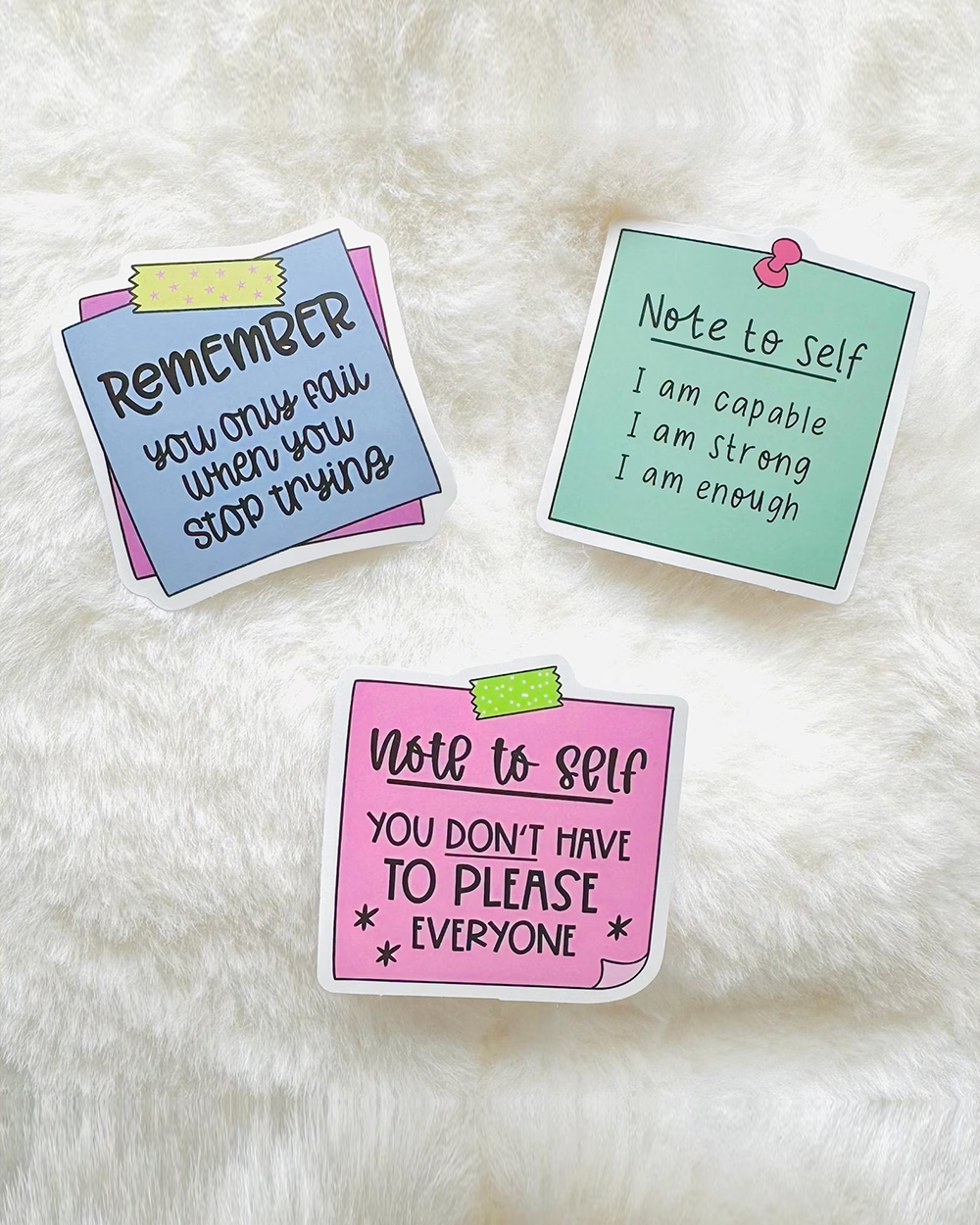 Motivational Self Care Stickers | Set of 24
