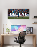 Believe | India Cricket Motivation Split Wall Poster | 3 Piece Set