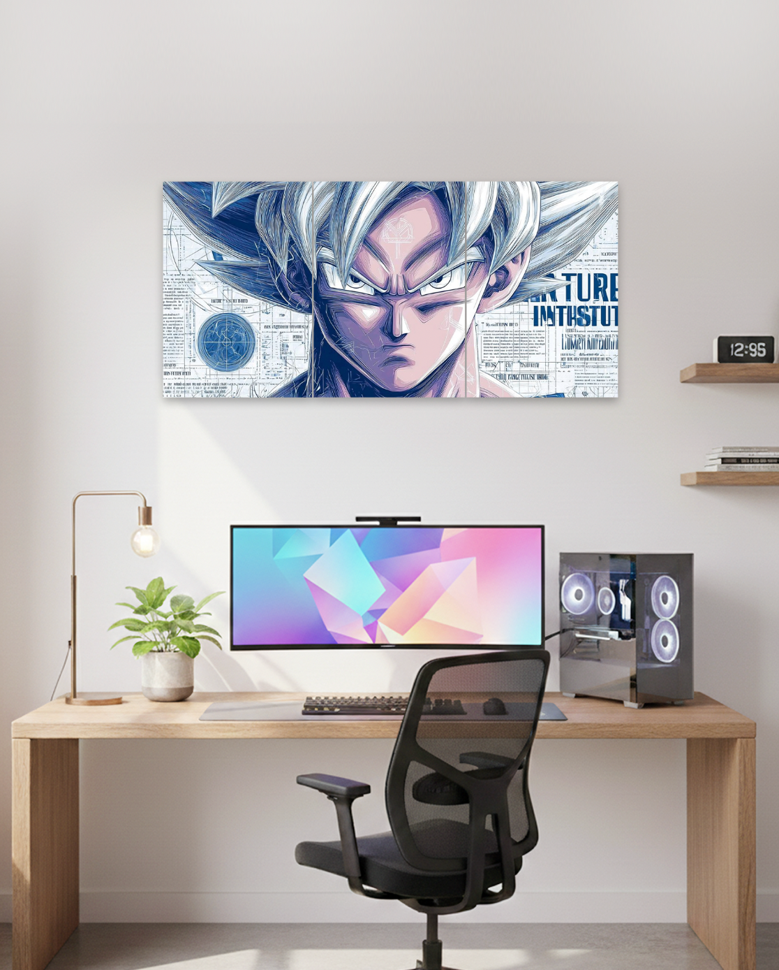 Ultra Instinct | Goku Anime Split Wall Poster | 3 Piece Set