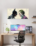 Chaos vs Justice | Batman Joker Split Wall Poster | 3 Piece Set