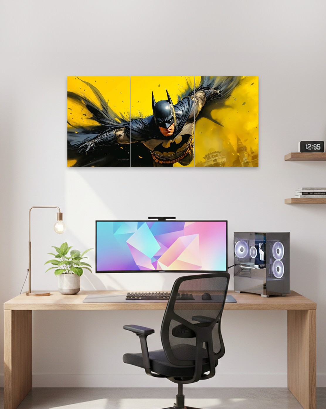 Dark Knight Rise | Batman Action Split Wall Poster | 3 Piece Set