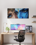 Divine Union | Radha Krishna Split Wall Poster | 3 Piece Set