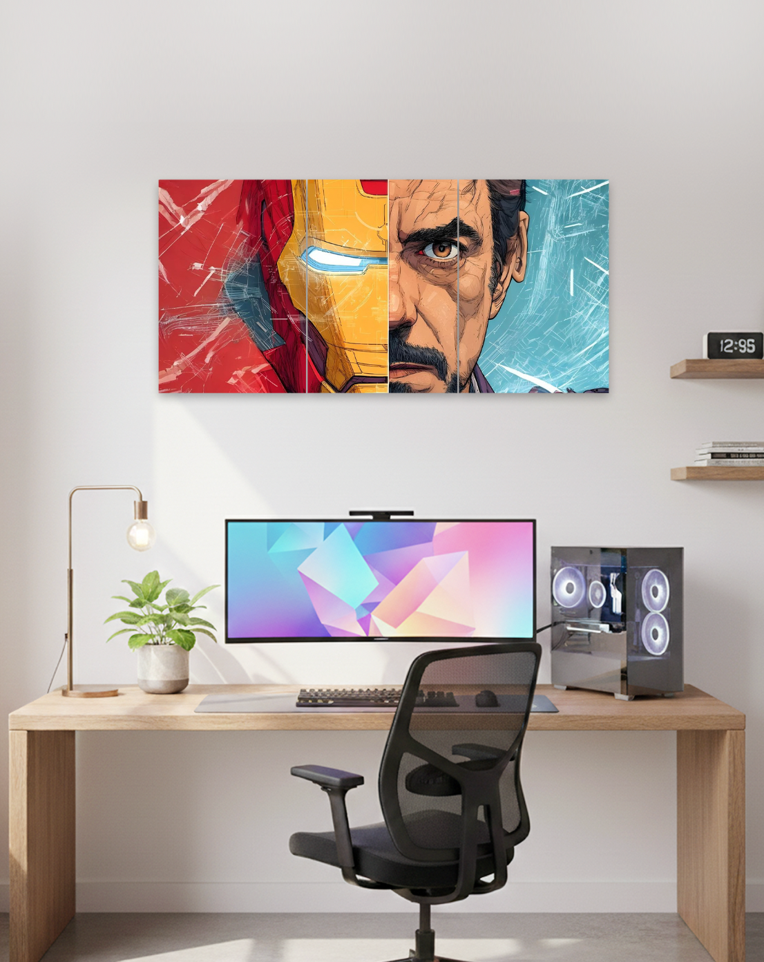 Genius Within | Iron Man Tony Stark Split Wall Poster | 3 Piece Set