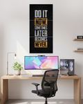 Do It Now | Motivation Quote Vertical Split Wall Poster | 3 Piece Set