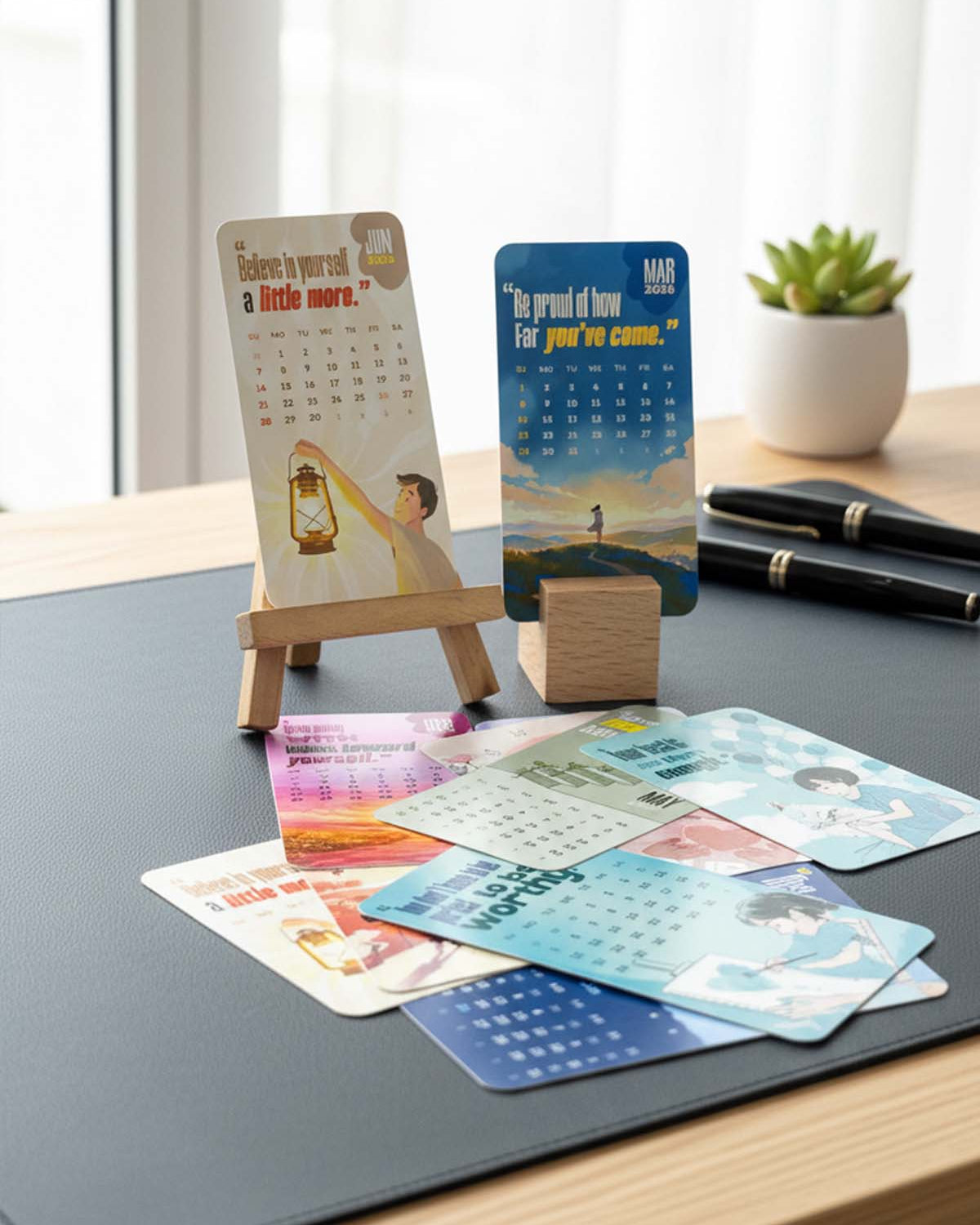 Self-Love & Positive Energy Mini Desk Calendar 2026