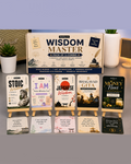 Wisdom Master Pack of 5 COMBO - Stoic Wisdom, “I AM”, Japanese Wisdom, Bhagavad Gita, Financial Abundance Affirmation Cards