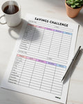 Savings Challenge Planner – Money Saving Tracker | Budget & Financial Goal Planner