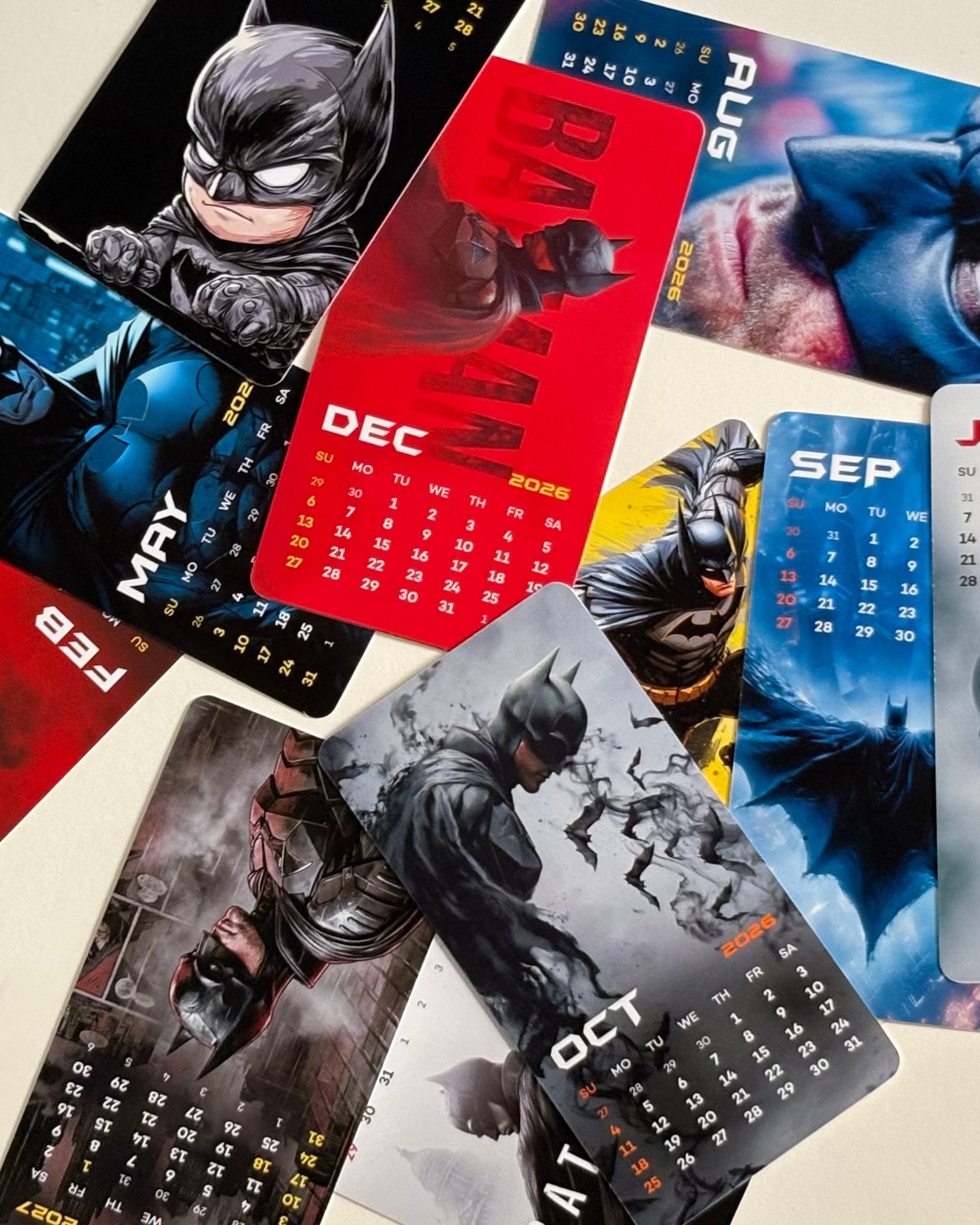 Super Hero Batman Mini Desk Calendar 2026
