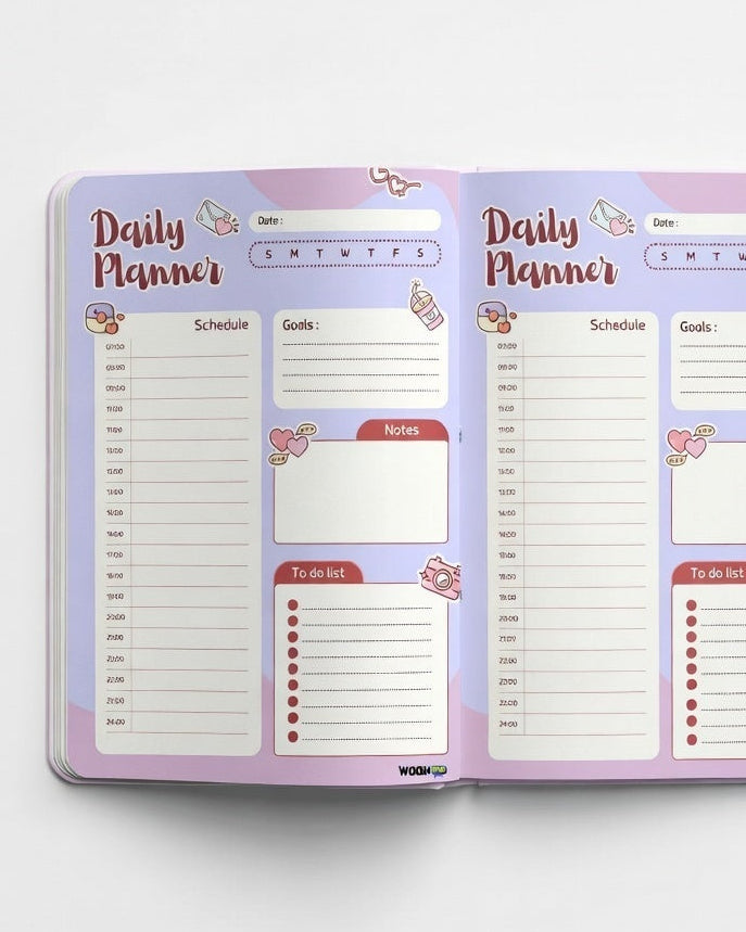 Peachie Days – 24 Hour Daily Planner
