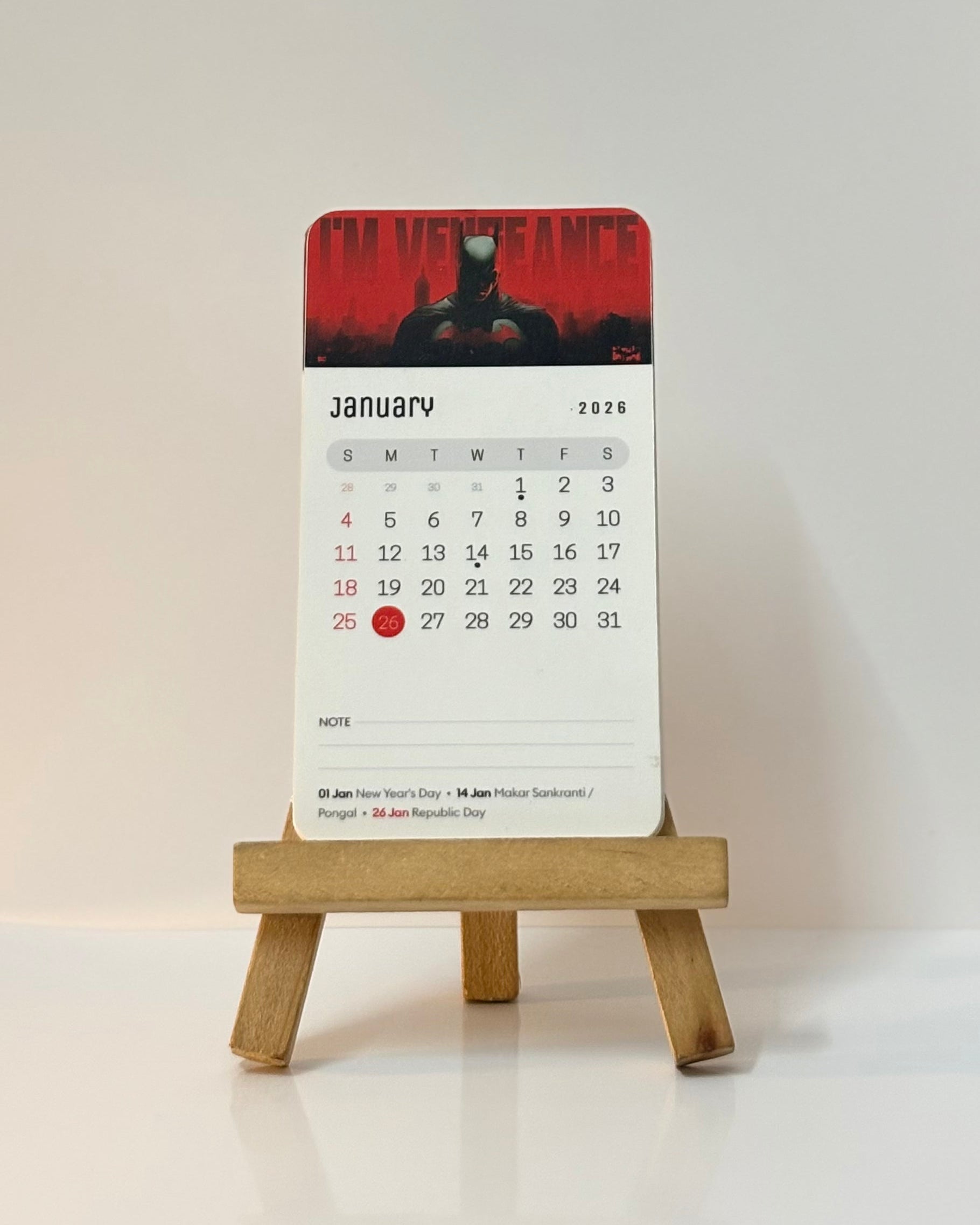 Naazia.in - Personalized Mini Desk Calendar 2026 Gift Box | Free Delivery All Over India | ₹99 Only