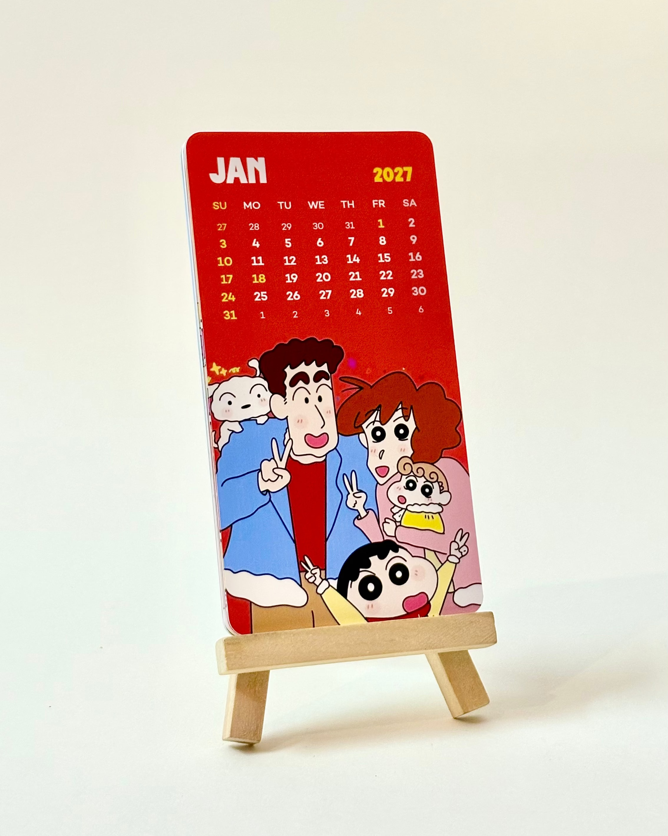 Shinchan Mini Desk Calendar 2026
