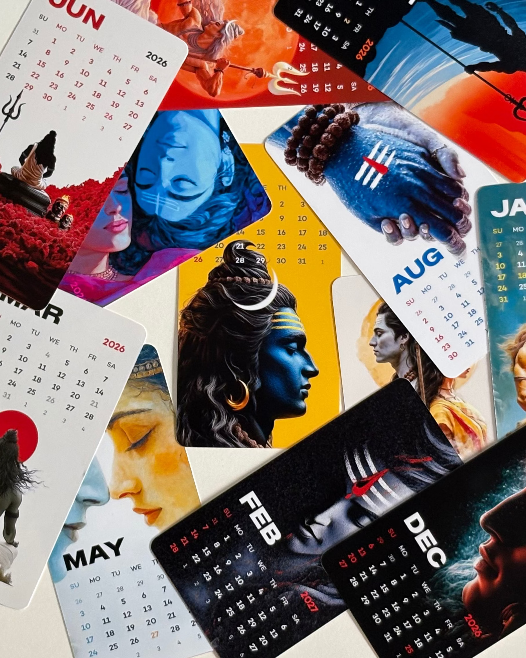 Lord Shiva Mini Desk Calendar 2026