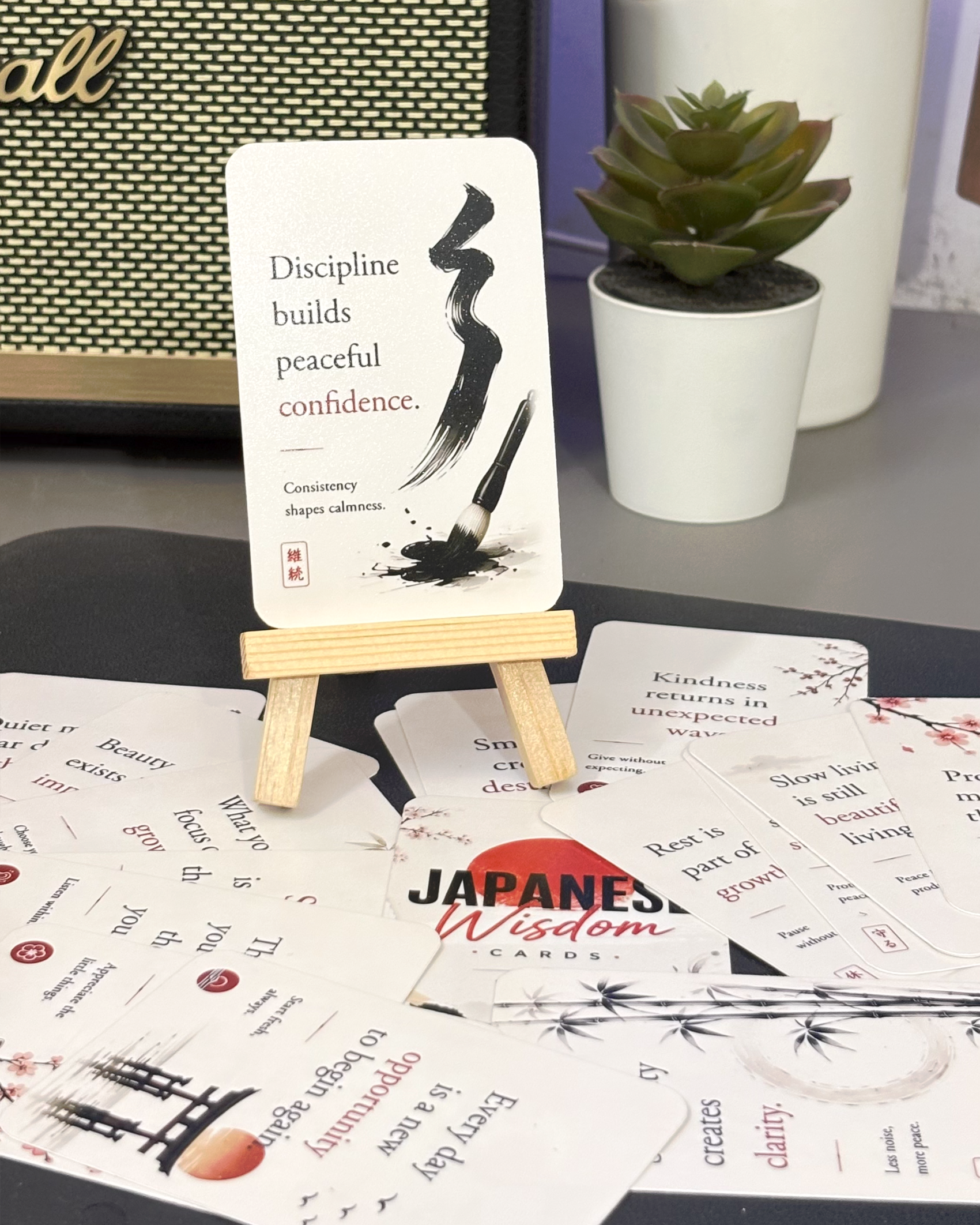 Japanese Wisdom Cards - Free Stand