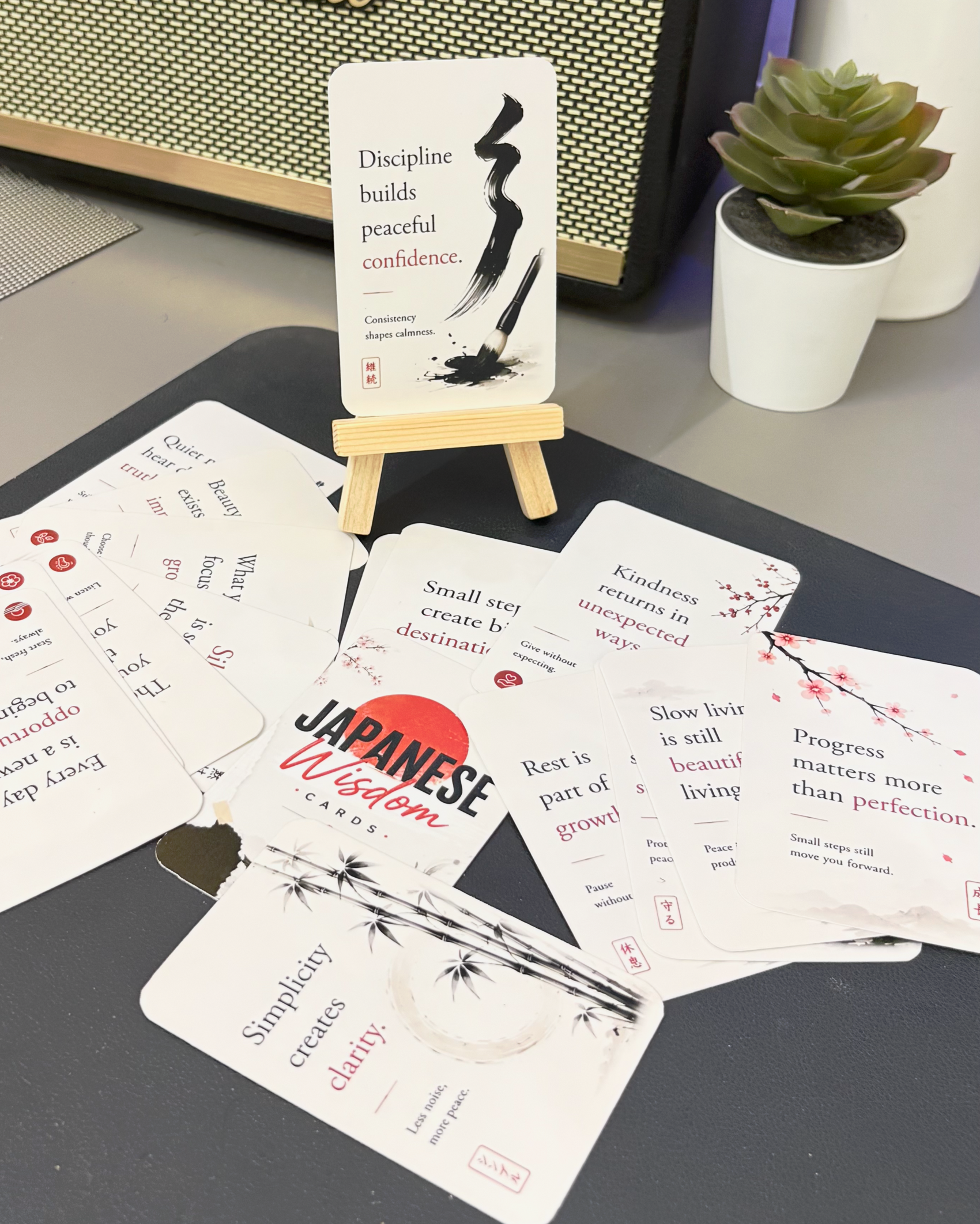 Japanese Wisdom Cards - Free Stand